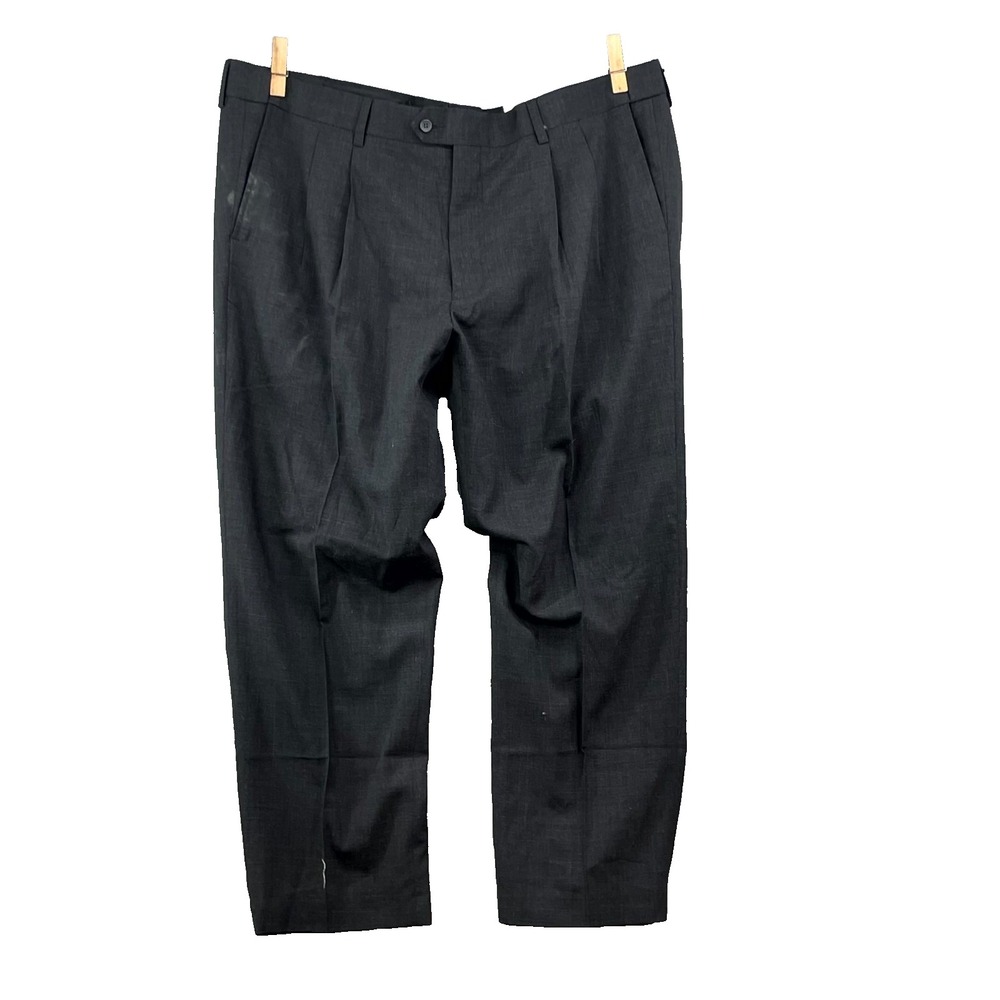 Gold Series Perfect Fit Suit Pants Men 45x29.5* Waist-Relaxer Hemmed Formal Wear
